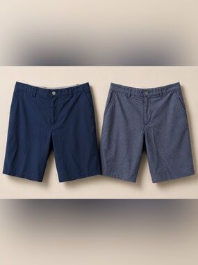 Adidas - Set of 2 Men's Adidas Lightweight Golf Shorts -Navy Blue & Blue - Sz 34